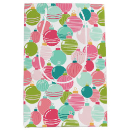 Kerst Ornament Patroon Gift Bag Medium Cadeauzakje