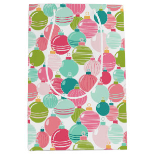 Kerst Ornament Patroon Gift Bag Medium Cadeauzakje
