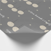 Kerst ornament patroon op maat cadeaupapier (Hoek)