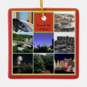Kerst Ornament -Pittsburgh Collage- 2 zijdig (Voorkant)