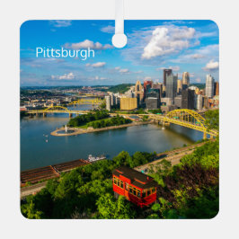 Kerst Ornament-Pittsburgh DAG/NACHT Metalen Ornament