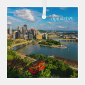 Kerst Ornament-Pittsburgh & Incline Glas Ornament (Achterkant)