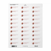 kerst ornament retour adreslabels etiket (Full Sheet)
