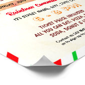 Kerst ornament school evenement sjabloon poster (Hoek)