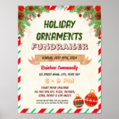 Kerst ornament school evenement sjabloon poster (Voorkant)