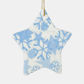 Kerst ornament-sneeuwvlokken keramisch ornament (Rechts)