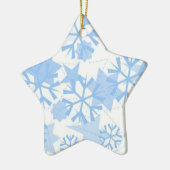 Kerst ornament-sneeuwvlokken keramisch ornament (Links)