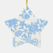 Kerst ornament-sneeuwvlokken keramisch ornament (Achterkant)