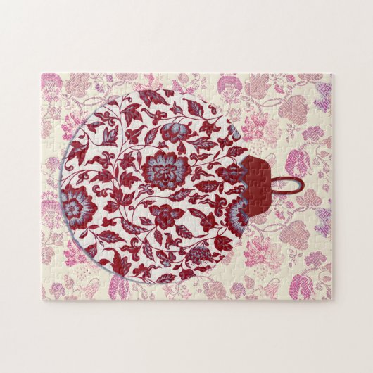 Kerst Ornament stijl puzzel Legpuzzel (Horizontaal)