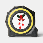 Kerst ornament tape maatregel, geel rolmaat (Voorkant)