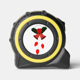 Kerst ornament tape maatregel, geel rolmaat