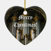 Kerst-ornament van het Parisiaans orgaan Keramisch Ornament (Achterkant)