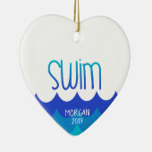 Kerst ornament voor de zwemmer (Rechts)