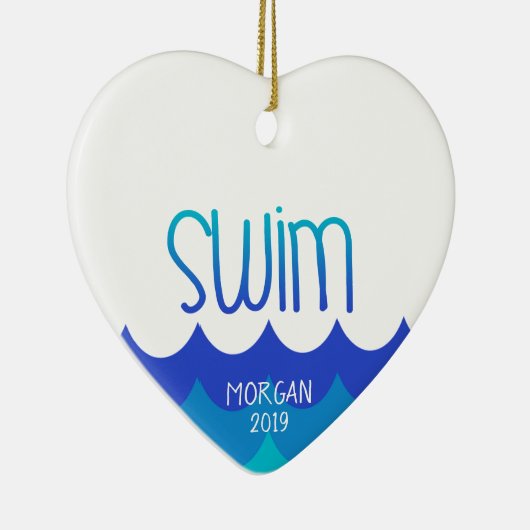 Kerst ornament voor de zwemmer (Rechts)