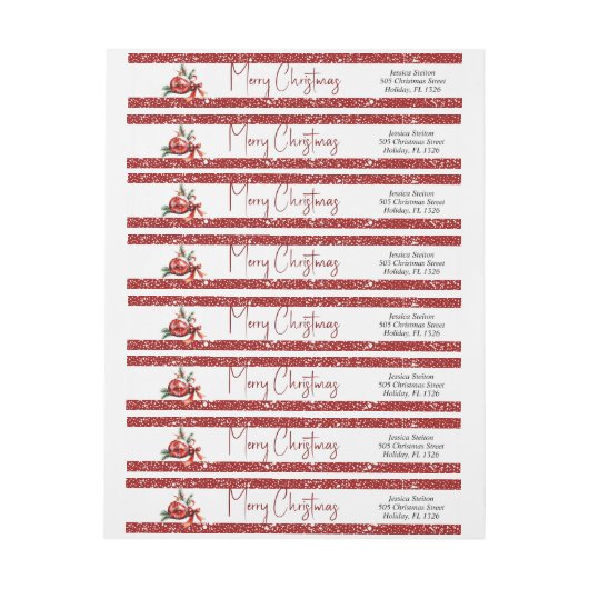 Kerst ornament voor takken en rode boog partij (Vel)