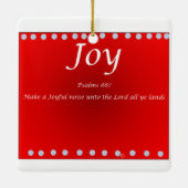 kerst ornament -Vreugde (Achterkant)