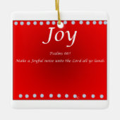 kerst ornament -Vreugde (Voorkant)