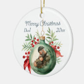Kerst ornament Waterverf voor papa Ornament (Links)