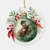 Kerst ornament Waterverf voor papa Ornament (Achterkant)