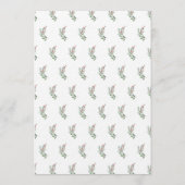 Kerst Ornamente Baby Shower Uitnodiging (Achterkant)