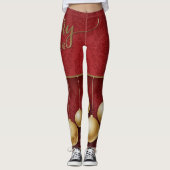 Kerst Ornamente Broek Leggings (Voorkant)
