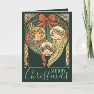 Kerst Ornamente Geloof Hoop En Liefdadigheid Vecto Feestdagen Kaart