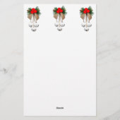 Kerst ornamenten briefpapier (Achterkant)