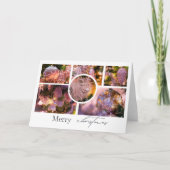 Kerst ornamenten collage #2 bedankkaart (Voorkant)