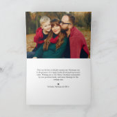 Kerst Ornamenten en Foliage Vakantie Foto Kaart (Binnen)