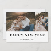 Kerst ornamenten foto Gelukkig Nieuwjaar Kaart (Voorkant)