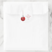 Kerst Ornamenten Gepersonaliseerd Kerst sticker (Tas)