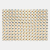 Kerst ornamenten inpakpapier set van 3 (Voorkant 3)