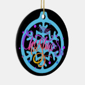 Kerst, ornamenten Kerstbal 13 Zwart BG (Rechts)