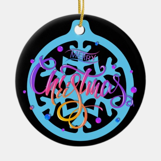 Kerst, ornamenten Kerstbal 13 Zwart BG (Voorkant)