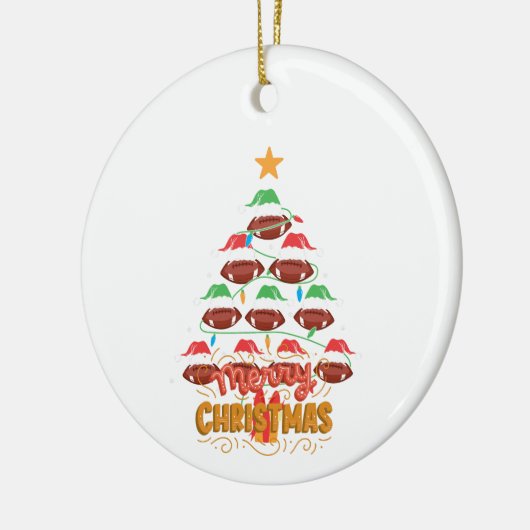 Kerst, ornamenten Kerstboom Rugby Ball 16 (Links)