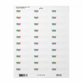 Kerst Ornamenten Label (Full Sheet)