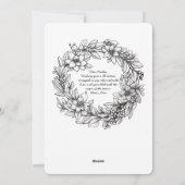 Kerst ornamenten lint pijnboombladeren kleuren feestdagenkaart (Achterkant)