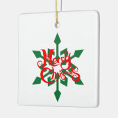 Kerst, ornamenten met sneeuwvlok 08 (Links)