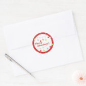 Kerst Ornamenten Modern Merry Christmas Sticker (Envelop)