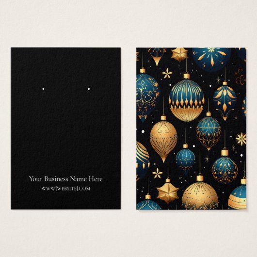 Kerst Ornamenten Oorbel Display Kaart (Voorkant /achterkant)