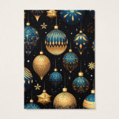 Kerst Ornamenten Oorbel Display Kaart (Achterkant)