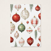 Kerst Ornamenten Oorbel Display Kaart (Achterkant)