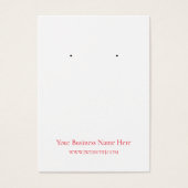 Kerst Ornamenten Oorbel Display Kaart (Voorkant)