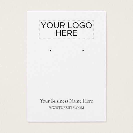 Kerst Ornamenten Oorbel Display Kaart (Voorkant)