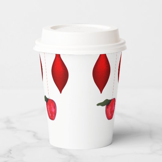 Kerst ornamenten papier beker (Links)