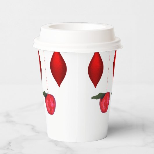 Kerst ornamenten papier beker (Rechts)