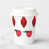 Kerst ornamenten papier beker (Voorkant)