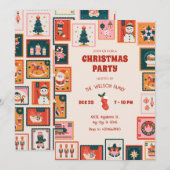 Kerst ornamenten postzegels kaart (Voorkant / Achterkant)