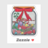 kerst ornamenten pot sticker (Vel)