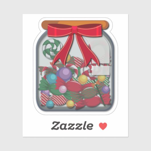 kerst ornamenten pot sticker (Vel)